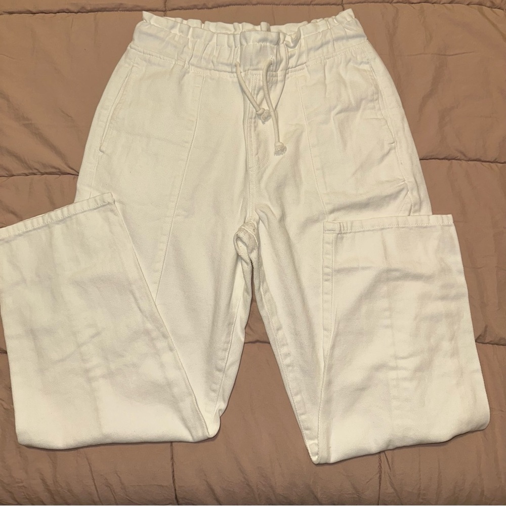Forever 21 White Joggers